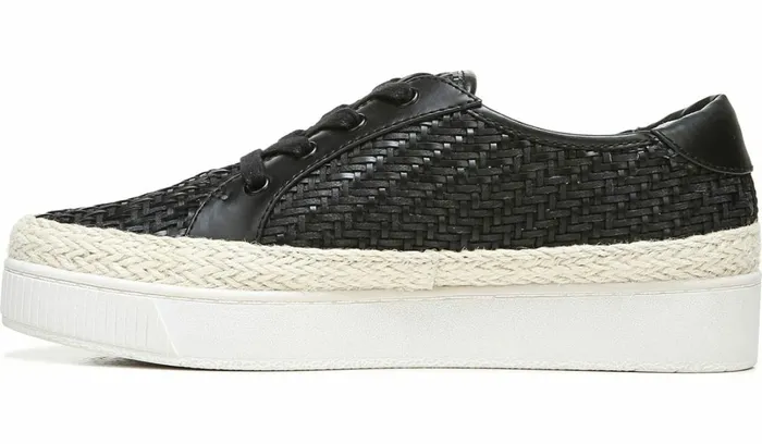 Sneakers Women Franco Sarto Franco Hyria Platform Sneaker Black Woven Leather