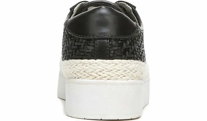 Sneakers Women Franco Sarto Franco Hyria Platform Sneaker Black Woven Leather