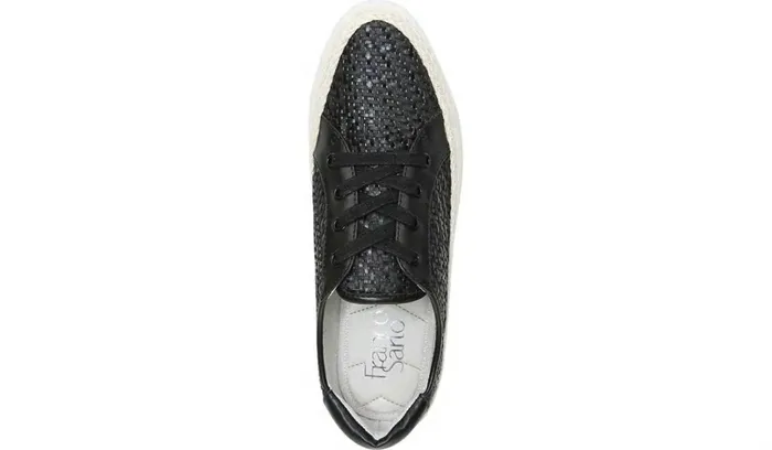 Sneakers Women Franco Sarto Franco Hyria Platform Sneaker Black Woven Leather