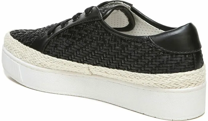Sneakers Women Franco Sarto Franco Hyria Platform Sneaker Black Woven Leather