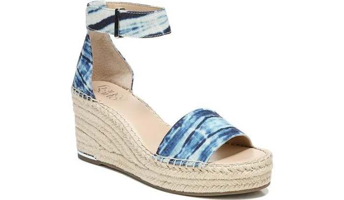 Spadrilles Women Franco Sarto Franco Clemens Espadrille Wedge Sandal Blue Canvas Spadrilles Women Franco Sarto Franco Clemens Espadrille Wedge Sandal Blue Canvas