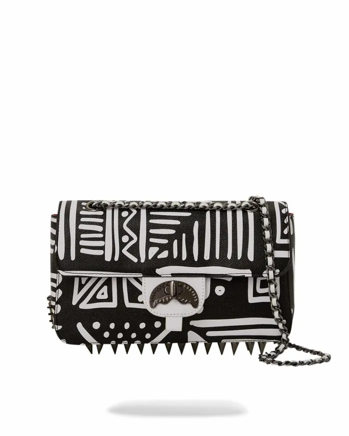 SPRAYGROUND AI8 AFRICAN INTELLIGENCE 8211 ORIGIN STORY SHARK HANDBAG Bags