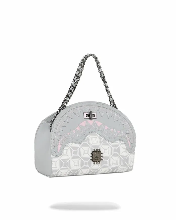 SPRAYGROUND AI8 AFRICAN INTELLIGENCE BOOKED and BUSY SHARK HANDBAG Bags