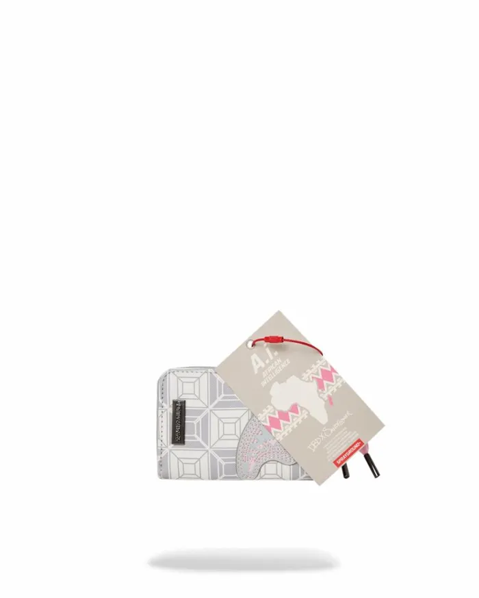 SPRAYGROUND AI8 AFRICAN INTELLIGENCE BOOKED and BUSY WALLET Bags
