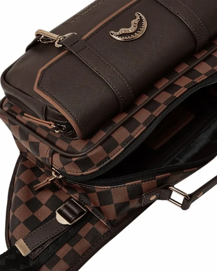 SPRAYGROUND CHECKMATE ROYALE CARGO CROSSBODY Bags