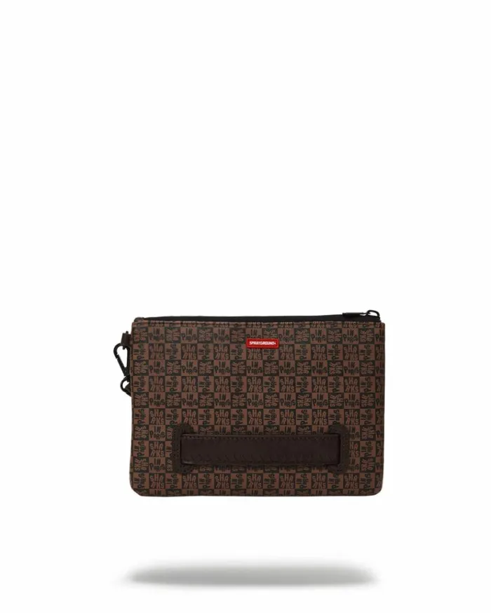 SPRAYGROUND FRENZY SHARKS CROSSOVER CLUTCH Bags