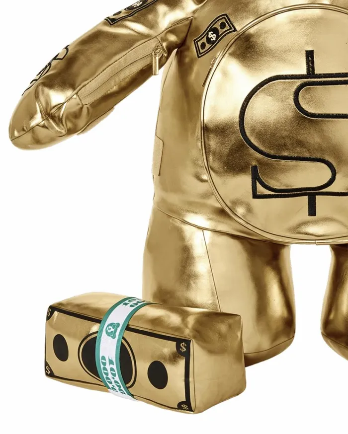SPRAYGROUND GOLD RUSH MONEYBEAR TEDDYBEAR BACKPACK Bags