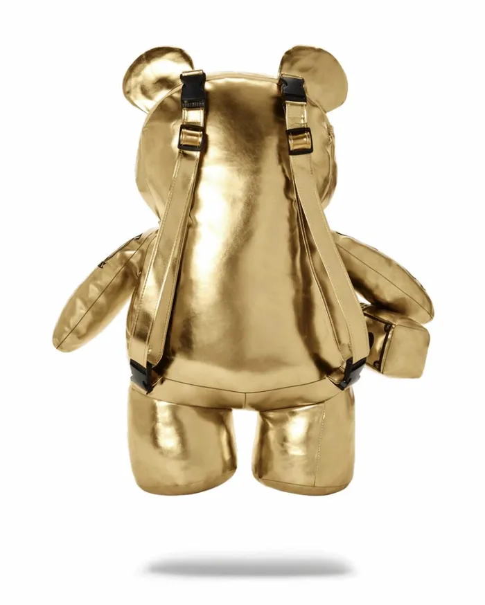 SPRAYGROUND GOLD RUSH MONEYBEAR TEDDYBEAR BACKPACK Bags