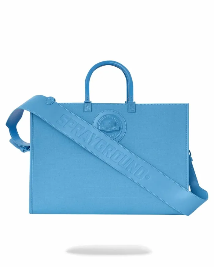 SPRAYGROUND HEAVY METAL SHARK BLUE TORTUGA TOTE Bags