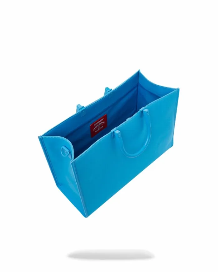 SPRAYGROUND HEAVY METAL SHARK BLUE TORTUGA TOTE Bags
