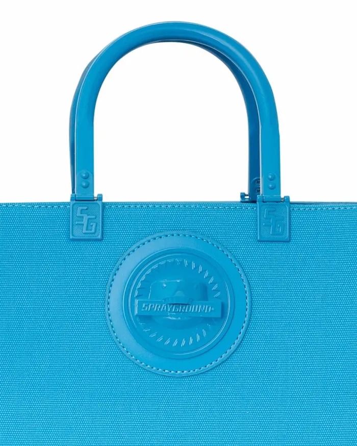 SPRAYGROUND HEAVY METAL SHARK BLUE TORTUGA TOTE Bags