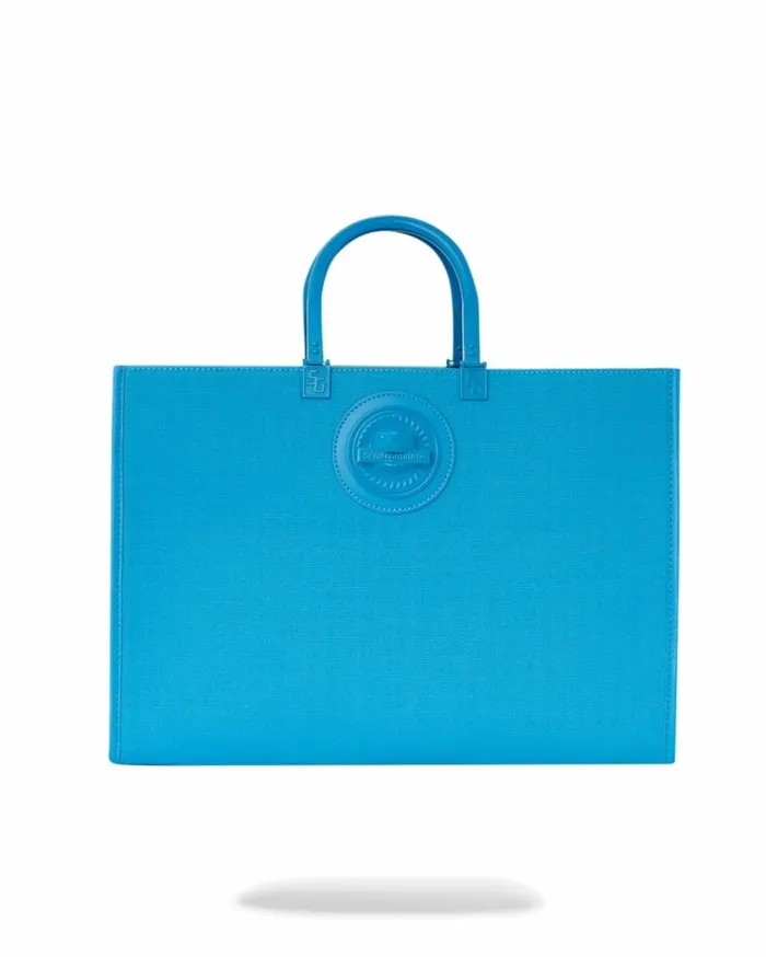 SPRAYGROUND HEAVY METAL SHARK BLUE TORTUGA TOTE Bags