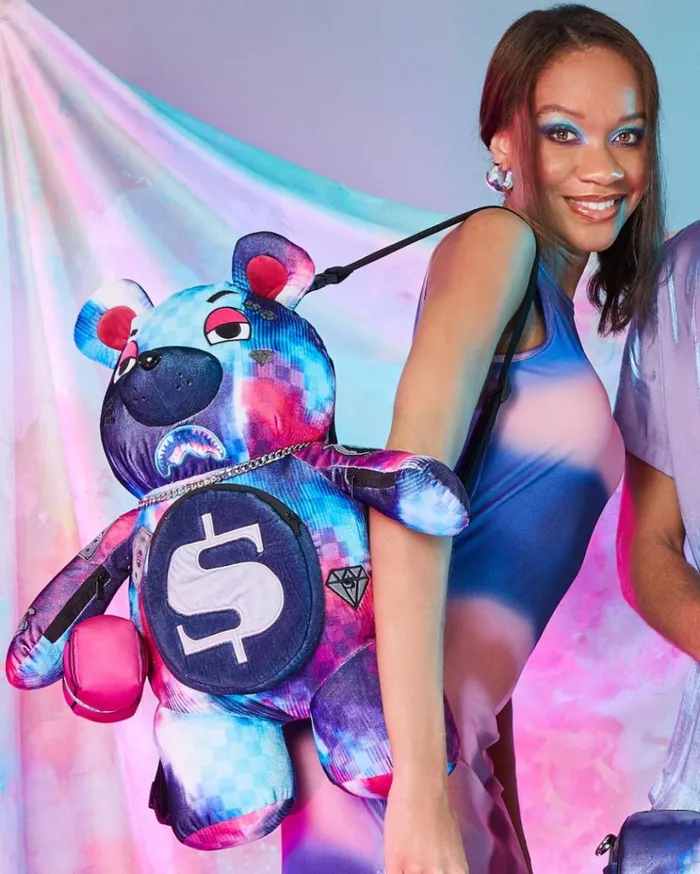 SPRAYGROUND SHARKCLUB ELECTRONICA MONEYBEAR TEDDYBEAR BACKPACK Bags