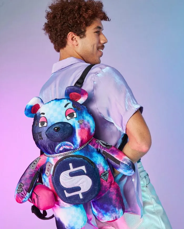 SPRAYGROUND SHARKCLUB ELECTRONICA MONEYBEAR TEDDYBEAR BACKPACK Bags