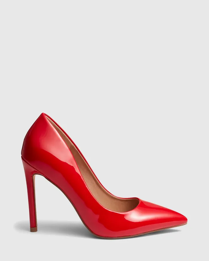 Stilettos Women NOVO Shoes INDYA Red Patent Pumps
