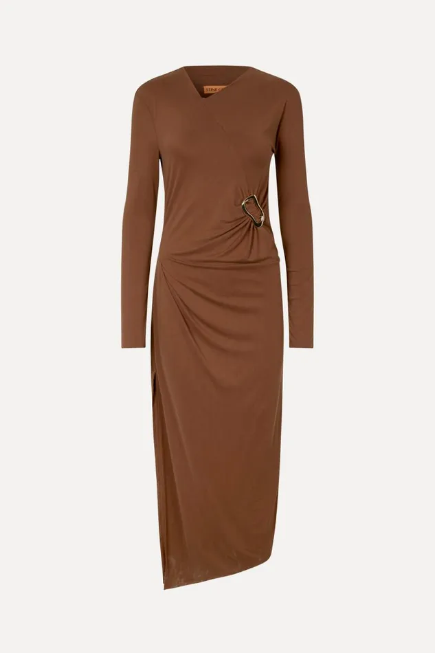 Stine Goya Dresses SGAlya Dress 8211 Brown 8211 Women