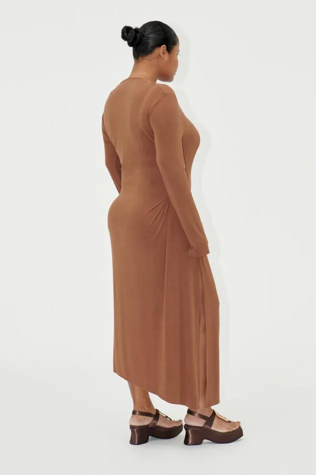 Stine Goya Dresses SGAlya Dress 8211 Brown 8211 Women