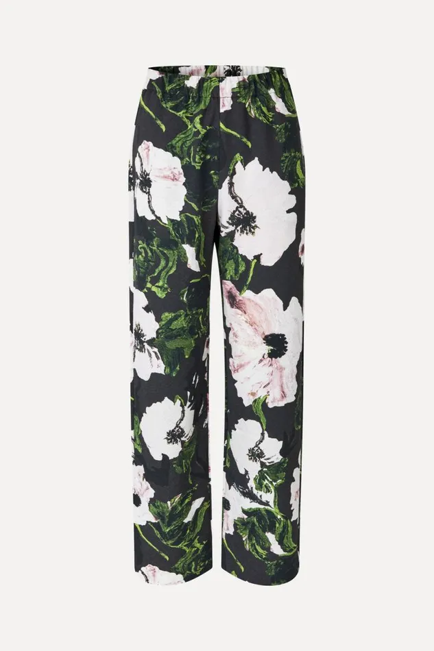 Stine Goya Pants Elasticated Long Pants 8211 Umber Windflower 8211 Women