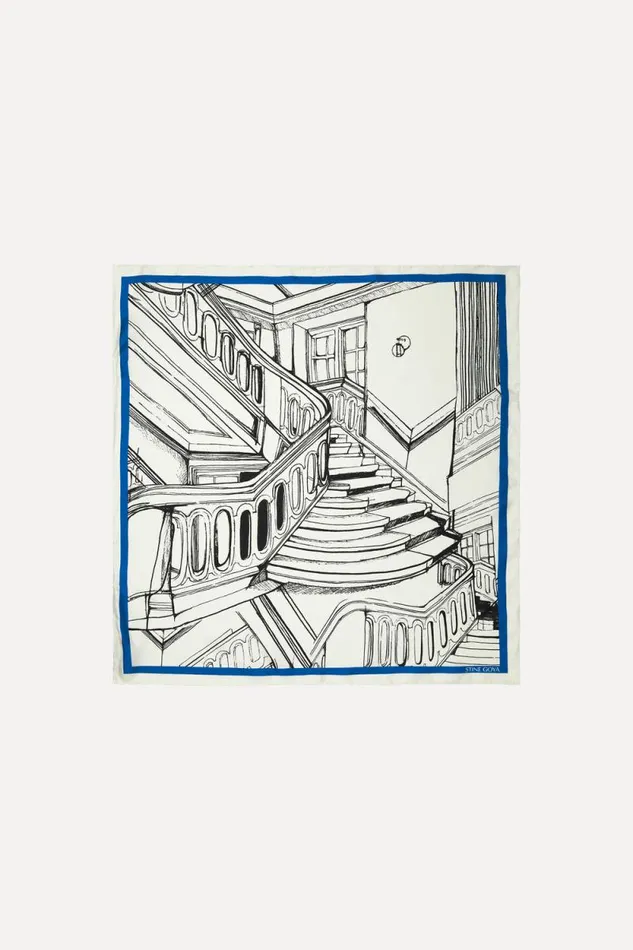 Stine Goya Scarves Small Scarf 8211 Fineline Staircase 8211 Women
