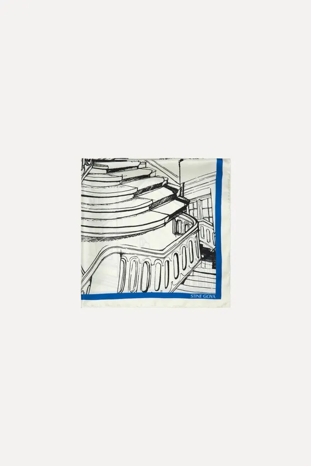 Stine Goya Scarves Small Scarf 8211 Fineline Staircase 8211 Women