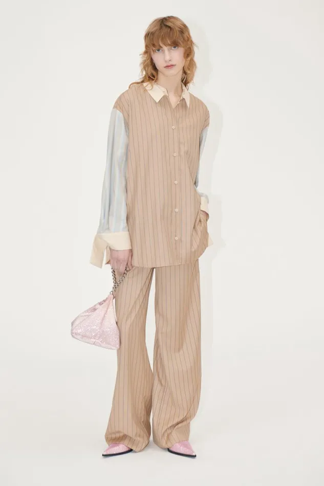 Stine Goya Tops and Shirts Classic Oversize Shirt 8211 Multi Stripes 8211 Women