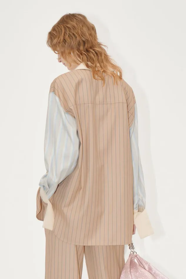 Stine Goya Tops and Shirts Classic Oversize Shirt 8211 Multi Stripes 8211 Women