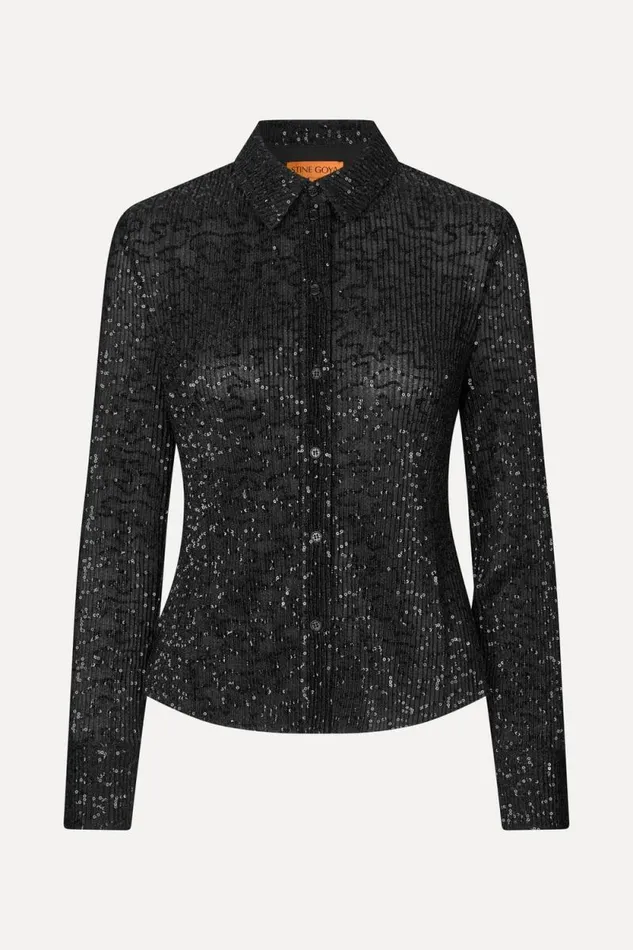 Stine Goya Tops and Shirts Long Sleeve Buttondown 8211 Black 8211 Women