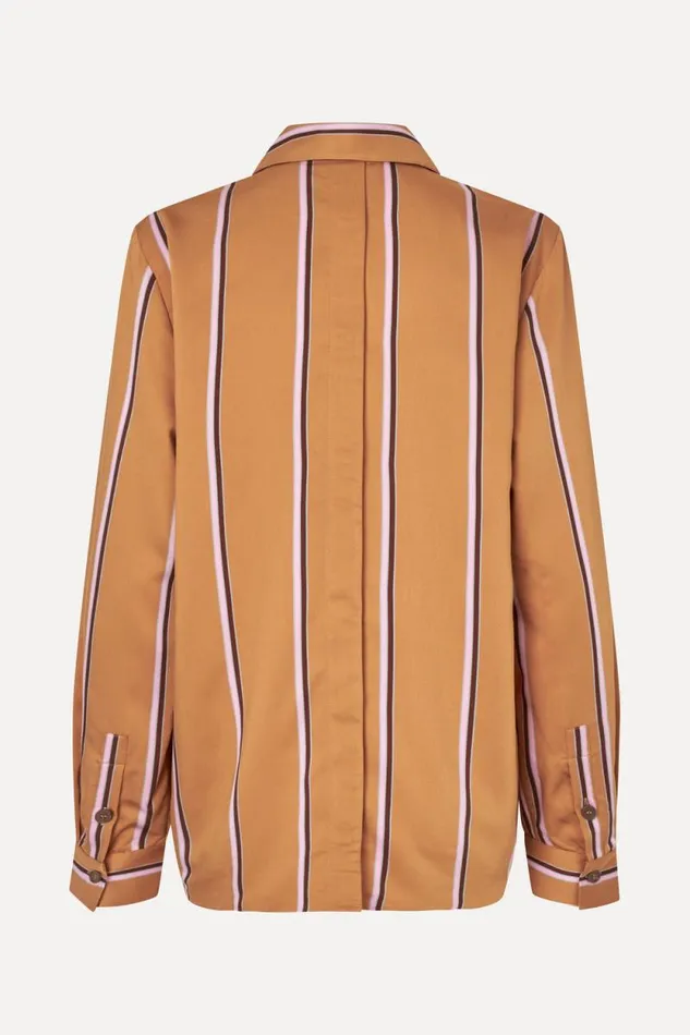 Stine Goya Tops and Shirts Long Sleeve Shirt 8211 Cocoa Stripes 8211 Women
