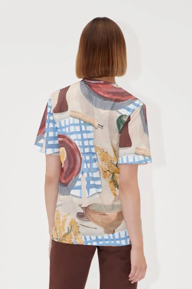 Stine Goya Tops and Shirts Short Sleeve Tshirt 8211 Lemons On A Plate 8211 Women