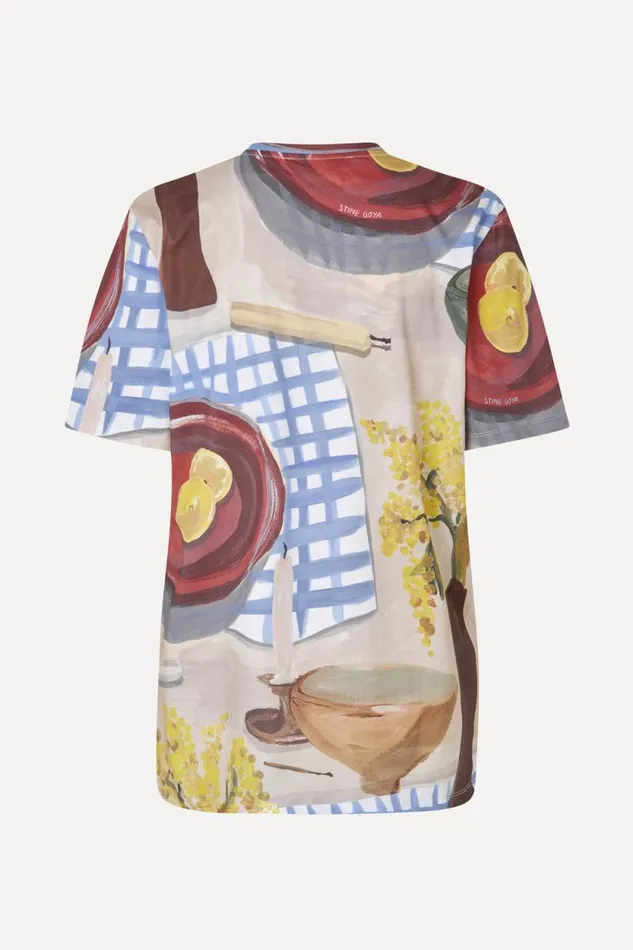 Stine Goya Tops and Shirts Short Sleeve Tshirt 8211 Lemons On A Plate 8211 Women
