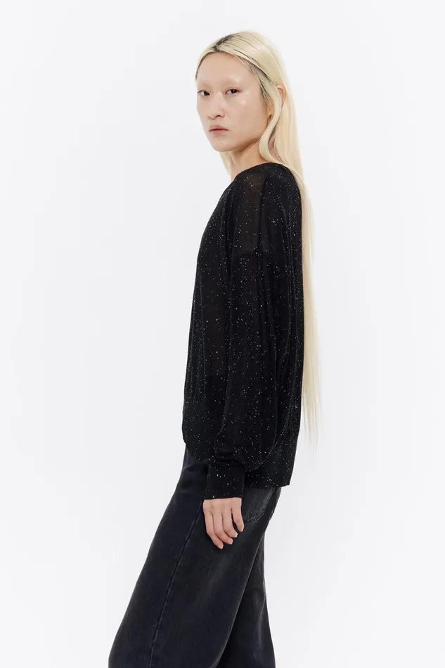 Straight Black Knit Sweater Black Women Bimba Y Lola Knitwear Straight Black Knit Sweater Black Women Bimba Y Lola Knitwear