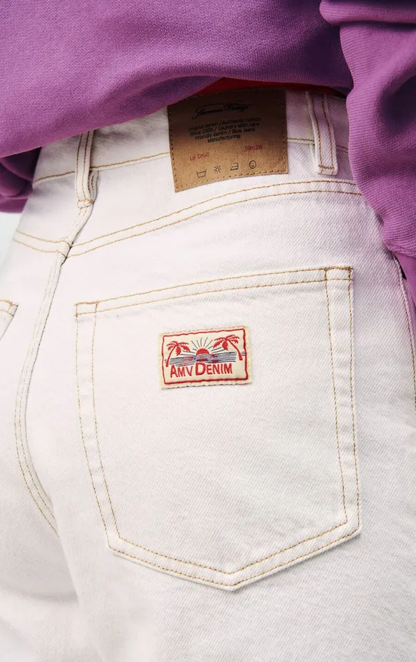 Straight Jeans Jozastreet Off White Women American Vintage Jeans Straight Jeans Jozastreet Off White Women American Vintage Jeans