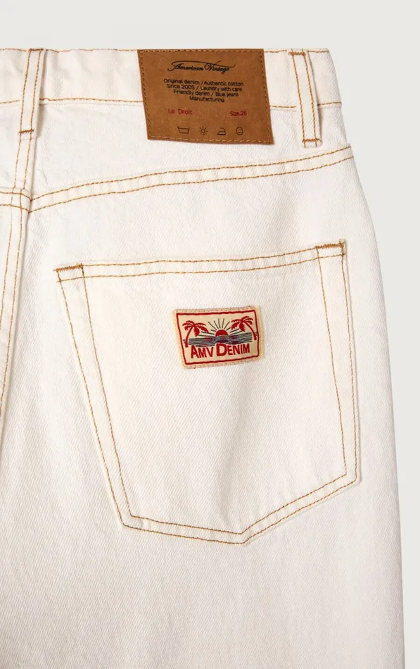 Straight Jeans Jozastreet Off White Women American Vintage Jeans Straight Jeans Jozastreet Off White Women American Vintage Jeans