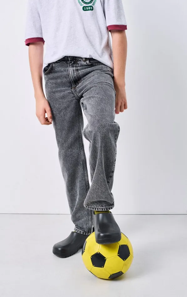 Straight Jeans Yopday Grey Salt And Pepper Kids American Vintage Jeans Straight Jeans Yopday Grey Salt And Pepper Kids American Vintage Jeans