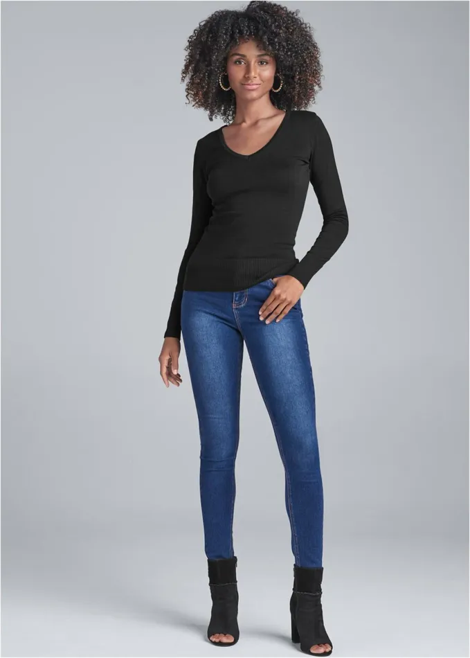 STRAPPY BACK SWEATER Black Women VENUS Sexy Sweaters
