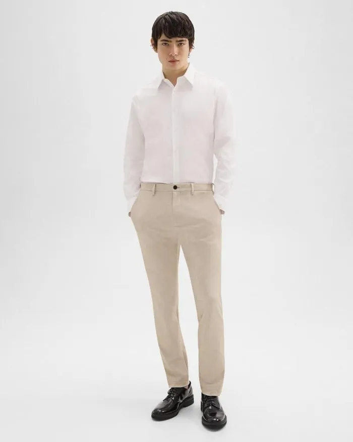 Suits Men Theory Zaine Pant In Printed Precision Ponte Sand Multi