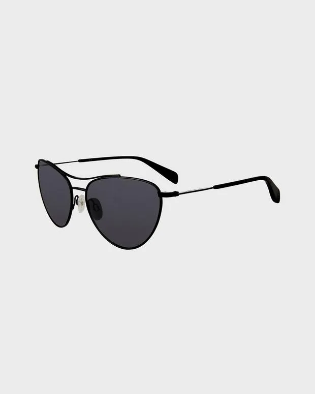 Sunglasses Women Rag and Bone Clare Matte Black