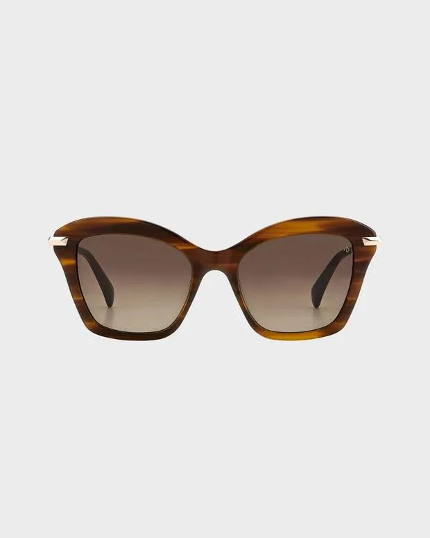 Sunglasses Women Rag and Bone Marsha Horn Brown