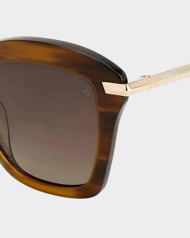 Sunglasses Women Rag and Bone Marsha Horn Brown