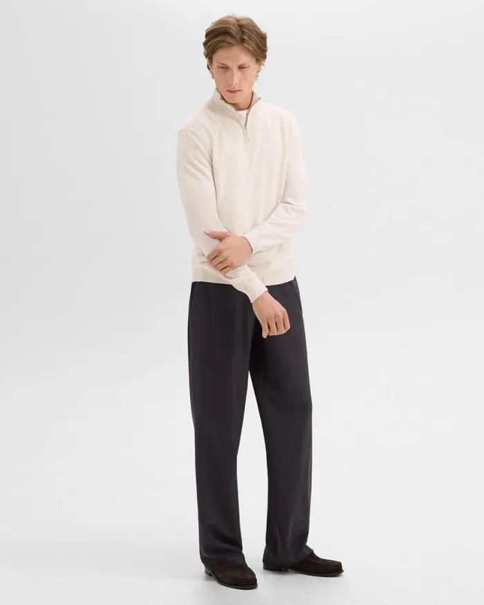 Sweaters Cardigans Men Theory Hilles QuarterZip Sweater In Cashmere Natural Melange Sweaters Cardigans Men Theory Hilles QuarterZip Sweater In Cashmere Natural Melange