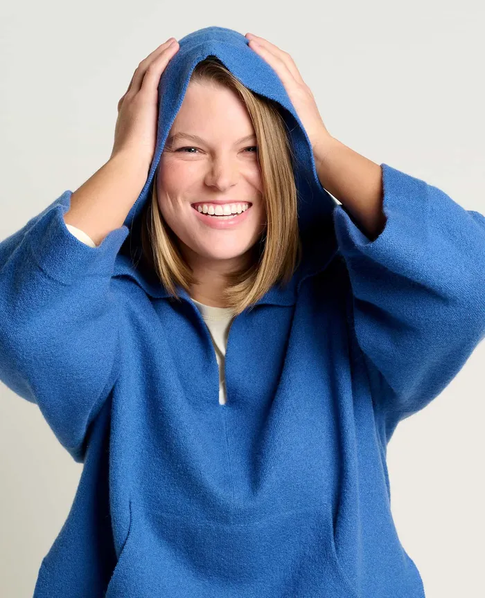 Sweaters ToadandCo Women8217s Heartfelt Poncho Cornflower