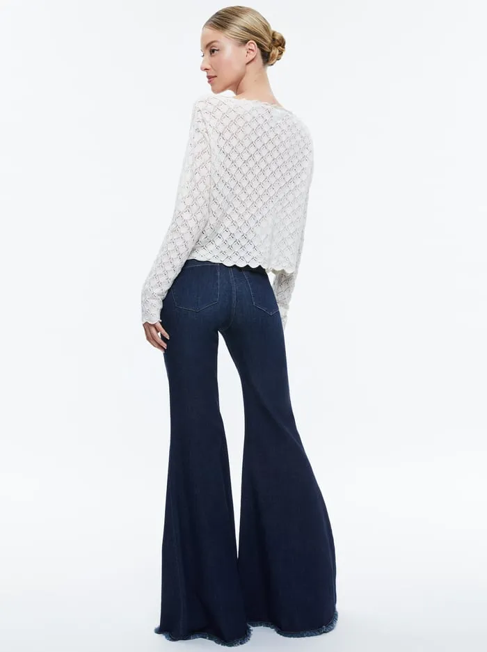 Sweaters Women Alice Olivia Lexie Off The Shoulder Pullover Soft White