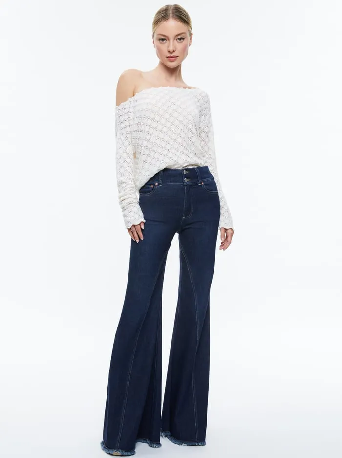 Sweaters Women Alice Olivia Lexie Off The Shoulder Pullover Soft White