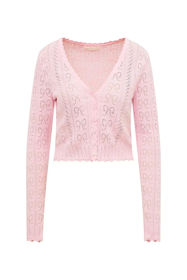 Sweaters Women LoveShackFancy Petra Cardigan Ballerina Pink