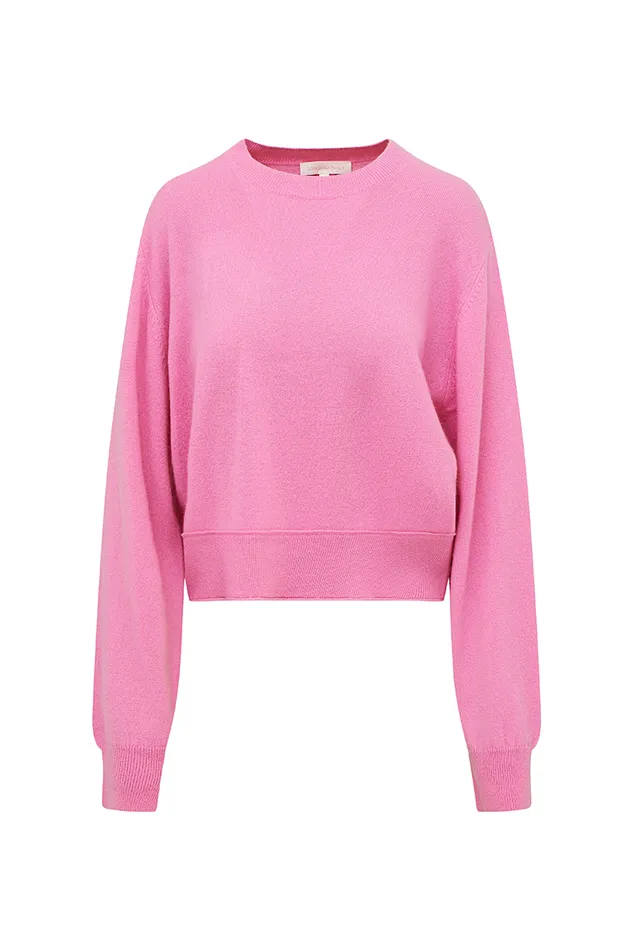 Sweaters Women LoveShackFancy Reynelle Cashmere Pullover Strawberry Sherbet