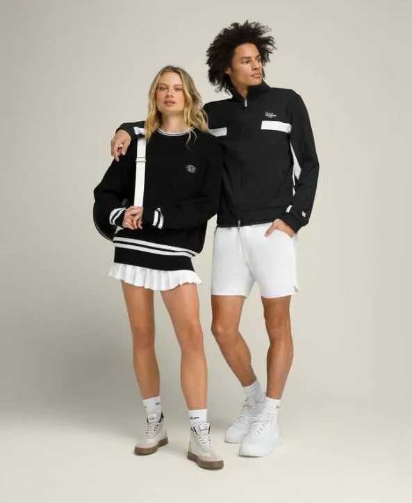 Sweaters Women Wilson Tennis Club Cable Crew Black