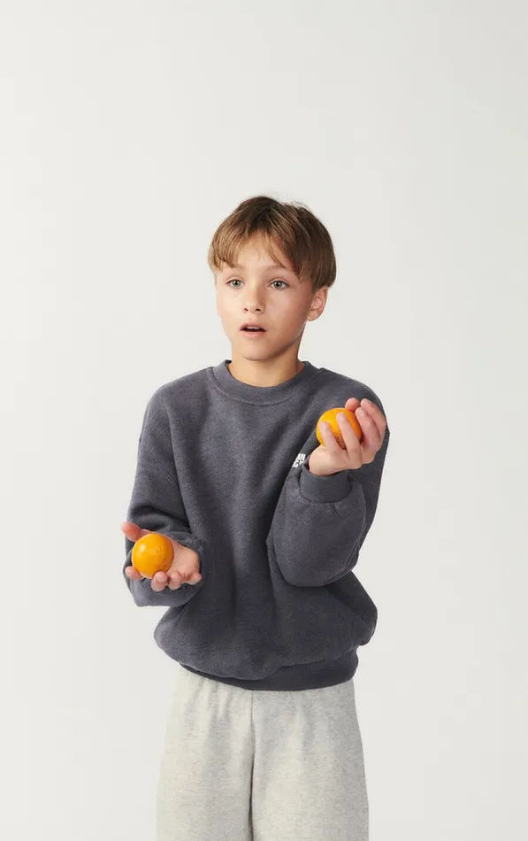 Sweatshirt Doven Overdyed Carbon Kids American Vintage Sweatshirts
