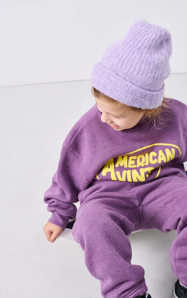 Sweatshirt Doven Overdyed Fig Kids American Vintage Sweatshirts Sweatshirt Doven Overdyed Fig Kids American Vintage Sweatshirts