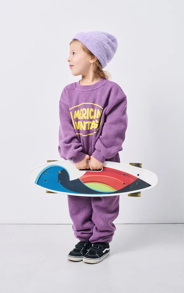 Sweatshirt Doven Overdyed Fig Kids American Vintage Sweatshirts Sweatshirt Doven Overdyed Fig Kids American Vintage Sweatshirts