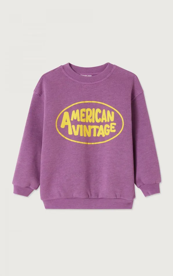 Sweatshirt Doven Overdyed Fig Kids American Vintage Sweatshirts Sweatshirt Doven Overdyed Fig Kids American Vintage Sweatshirts